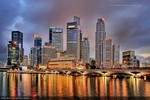 Photo:  Skyline van Singapore